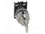 PROMET Interruptor rotativo con llave NEK22M-ZA1 22mm gris