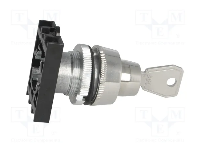 PROMET Interruptor rotativo con llave NEK22M-ZA1 22mm gris PROMET Interruptor rotativo con llave NEK22M-ZA1 22mm gris