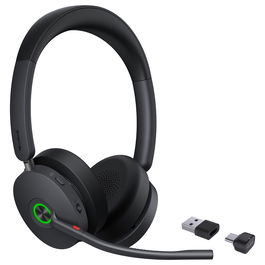 Yealink Auriculares Bluetooth BH74 UC Inalámbricos USB-C/A para Oficina y Centro de Llamadas con Cancelación de Ruido Activa