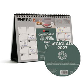 MIQUELRIUS Calendario de sobremesa 2027 Recycled A5 para escribir
