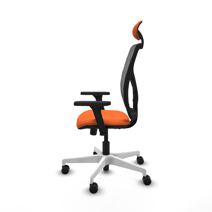 PIQUERAS Y CRESPO Silla de oficina Motilla Naranja y Gris con Mecanismo Sincro