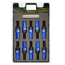 Omp SPEED Juego de 20 Tornillos con Protector de Aluminio Azul M14x1.25