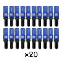 Omp SPEED Juego de 20 Tornillos con Protector de Aluminio Azul M14x1.25