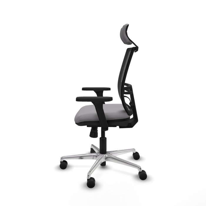 PIQUERAS Y CRESPO Silla de oficina Yunquera Gris/Negro con Mecanismo Sincro