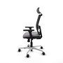 PIQUERAS Y CRESPO Silla de oficina Yunquera Gris/Negro con Mecanismo Sincro