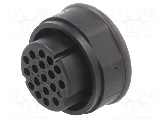 HARTING Conector UIC558 Hembra de 18 Pines Redondo