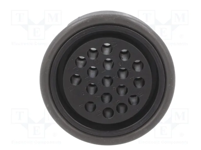 HARTING Conector UIC558 Hembra de 18 Pines Redondo