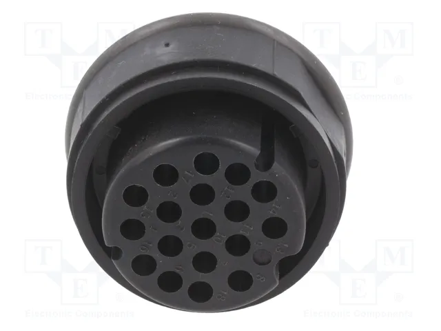 HARTING Conector UIC558 Hembra de 18 Pines Redondo