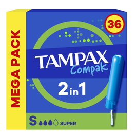 TAMPAX COMPAK Tampón Super 36 unidades