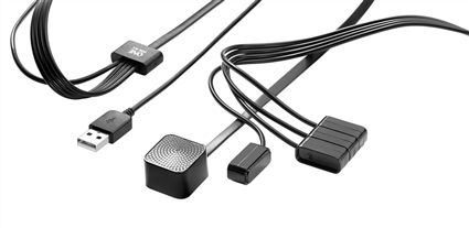 One For All URC1000 Extensión IR para Mando a Distancia - Controla hasta Cuatro Dispositivos Colocados en un Mueble Cerrado