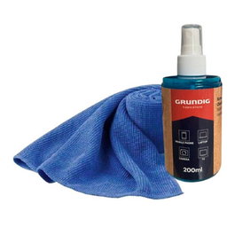Grundig Limpiador de Pantallas en Spray con Paño - 200 ml
