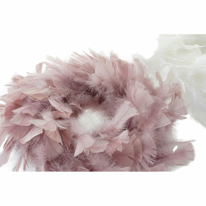DKD Home Decor Corona de Pluma y Espuma Surtido de 2 Unidades (40x40x6 cm) DKD Home Decor Corona de Pluma y Espuma Surtido de 2 Unidades (40x40x6 cm)