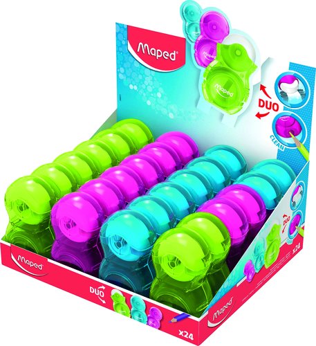 Afilaborra Maped Loopy Tacto Translucido Expositor De 24 Afilaborra Maped Loopy Tacto Translucido Expositor De 24