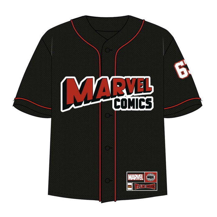 Cerdá Camiseta Corta Baseball Marvel Negra XL