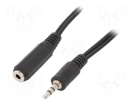 Gembird Cable de Extensión Jack 3,5mm Macho a Hembra 1,5m Negro