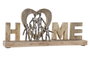 DKD Home Decor Decoración Mango Aluminio 48x7,5x21 Home Natural