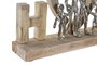 DKD Home Decor Decoración Mango Aluminio 48x7,5x21 Home Natural