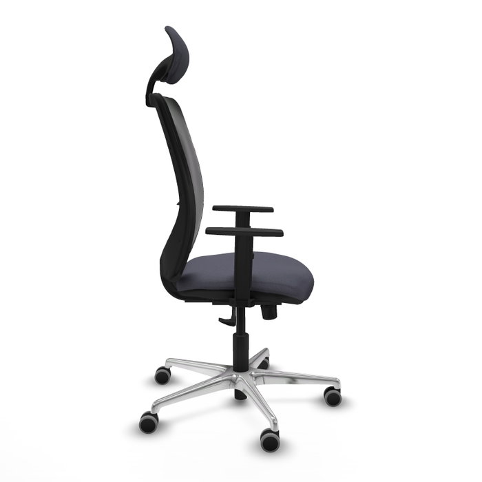 PIQUERAS Y CRESPO Silla de oficina Zulema con mecanismo Sincro, Gris oscuro y Negro PIQUERAS Y CRESPO Silla de oficina Zulema con mecanismo Sincro, Gris oscuro y Negro
