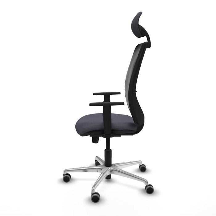 PIQUERAS Y CRESPO Silla de oficina Zulema con mecanismo Sincro, Gris oscuro y Negro PIQUERAS Y CRESPO Silla de oficina Zulema con mecanismo Sincro, Gris oscuro y Negro
