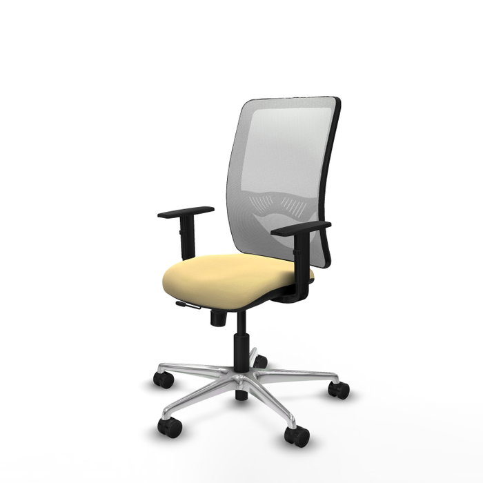 PIQUERAS Y CRESPO Silla de oficina Zulema con mecanismo Sincro/Traslack, Crema y Blanco PIQUERAS Y CRESPO Silla de oficina Zulema con mecanismo Sincro/Traslack, Crema y Blanco
