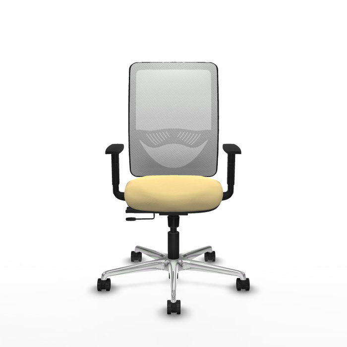 PIQUERAS Y CRESPO Silla de oficina Zulema con mecanismo Sincro/Traslack, Crema y Blanco PIQUERAS Y CRESPO Silla de oficina Zulema con mecanismo Sincro/Traslack, Crema y Blanco