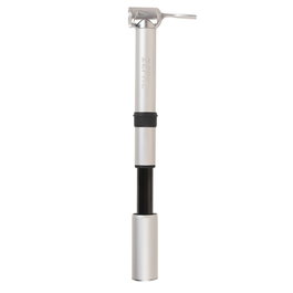 Zefal Road Mini Bomba de Aire para Bicicleta de Carretera 165mm Aluminio Válvula Presta y Standard 7 Bar/100 PSI