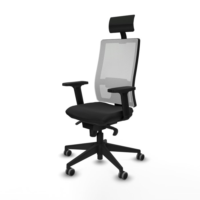 PIQUERAS Y CRESPO Silla de oficina Horna con mecanismo Sincro, Negro y Blanco PIQUERAS Y CRESPO Silla de oficina Horna con mecanismo Sincro, Negro y Blanco