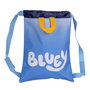 Cerdá Saquito Escolar Bluey 33x27x1 cm para Niños 3 Años, Color Azul