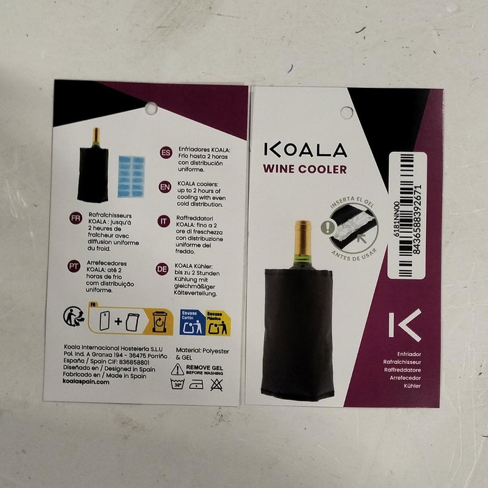 Koala Manga Enfriadora de Nylon Negro MINIPRECIOS