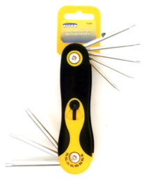 Juego de llaves Torx inviolable tipo navaja 8 piezas