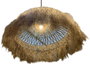 DKD Home Decor Lámpara de Techo de Fibras Naturales 100x100x40 cm
