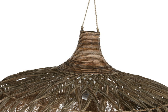DKD Home Decor Lámpara de Techo de Fibras Naturales 100x100x40 cm
