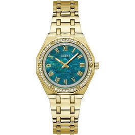 Guess GW0770L2 Reloj de Mujer Dorado con Esfera Azul