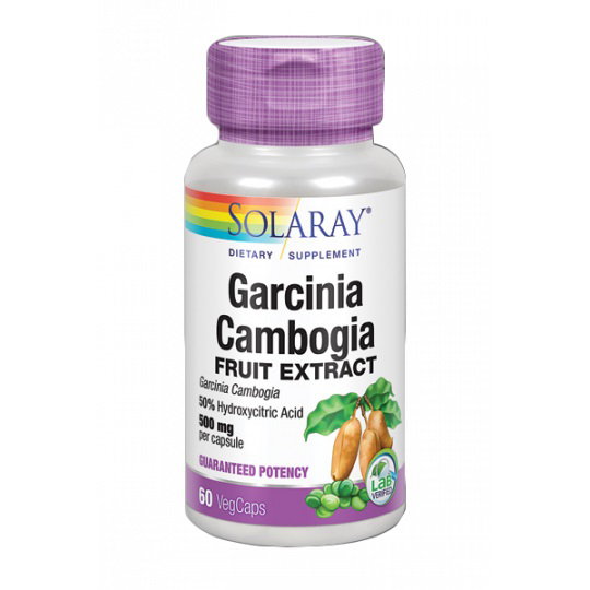 SOLARAY Garcinia Cambogia 500mg, 60 cápsulas vegetales