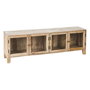 Mueble Tv Blanco Rozado Madera de Mango 160 X 35,50 X 52,50