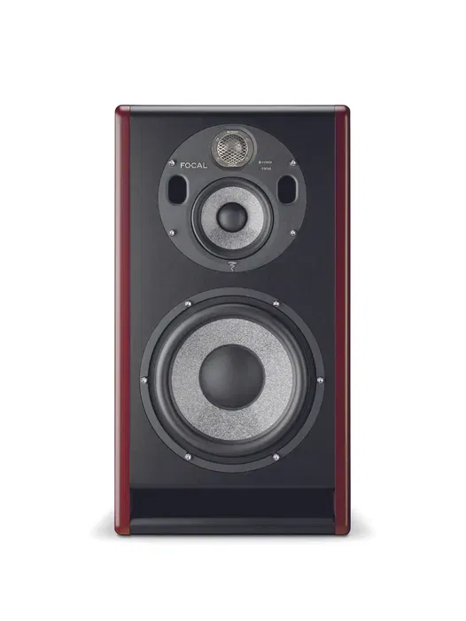 FOCAL Trio 11 Be Monitores de 3 vías con Tweeter de Berilio, Transductor de Medios y Woofer de Composite - Red Burr Ash