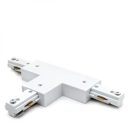 Conector T Carril Bifásico Blanco Focos de LEDs