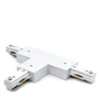 Conector T Carril Bifásico Blanco Focos de LEDs