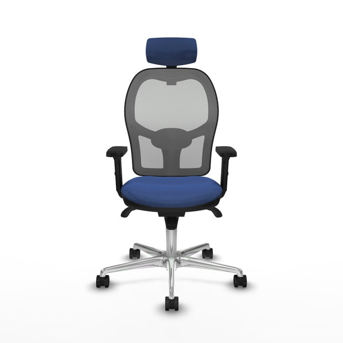 PIQUERAS Y CRESPO Silla de oficina Jorquera con mecanismo Sincro, Azul marino y Gris PIQUERAS Y CRESPO Silla de oficina Jorquera con mecanismo Sincro, Azul marino y Gris
