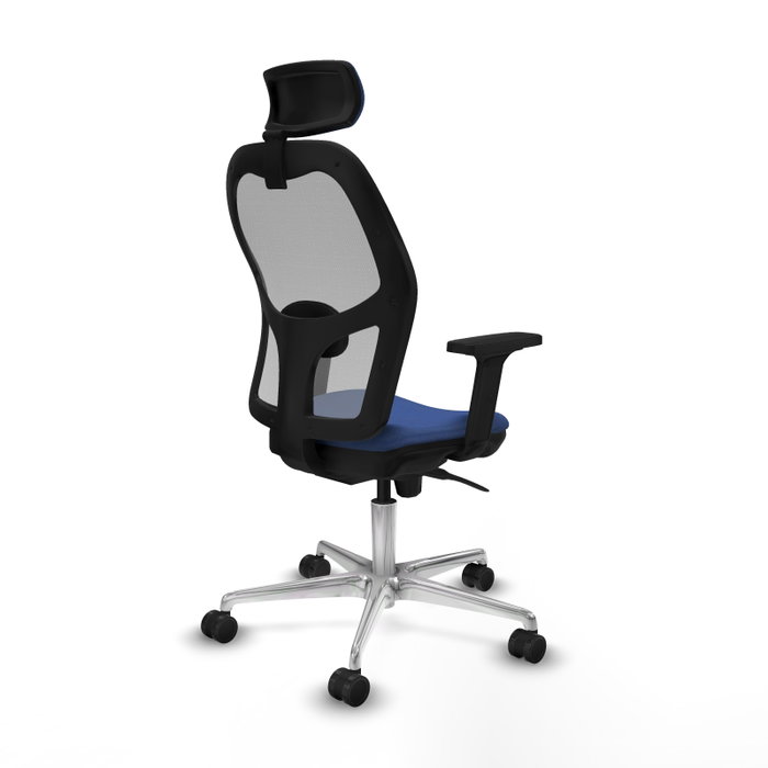 PIQUERAS Y CRESPO Silla de oficina Jorquera con mecanismo Sincro, Azul marino y Gris PIQUERAS Y CRESPO Silla de oficina Jorquera con mecanismo Sincro, Azul marino y Gris