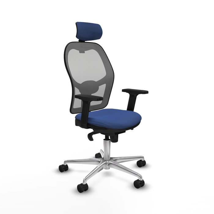 PIQUERAS Y CRESPO Silla de oficina Jorquera con mecanismo Sincro, Azul marino y Gris PIQUERAS Y CRESPO Silla de oficina Jorquera con mecanismo Sincro, Azul marino y Gris