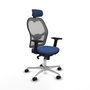 PIQUERAS Y CRESPO Silla de oficina Jorquera con mecanismo Sincro, Azul marino y Gris