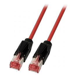 EFB Elektronik Cable de parcheo RJ45 Cat.6A S/FTP PUR Draka UC900 TM21 rojo, 1,5 m