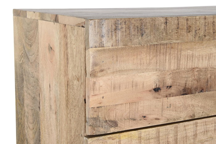 Comoda Alpino DKD Home Decor Natural Negro 40x115x80 cm