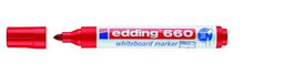 EDDING 660 Marcador para Pizarra Cónico Rojo (Set de 10)