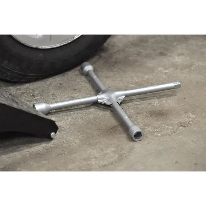 Powertrac Llave de Cruz Reforzada de Acero de Precisión con Vasos de 17, 19 y 21 mm Powertrac Llave de Cruz Reforzada de Acero de Precisión con Vasos de 17, 19 y 21 mm