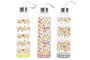 DKD Home Decor Botella de Borosilicato 550ml Flores Vichy Sweet