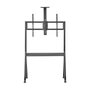 AISENS Soporte de Suelo Pro con Ruedas para TV de 55-100 Pulgadas, Negro