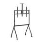 AISENS Soporte de Suelo Pro con Ruedas para TV de 55-100 Pulgadas, Negro