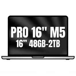 Apple MacBook Pro 16" - Chip Apple M5 Max, 18-Core CPU, 48 GB RAM, 2 TB SSD, GPU de 40 núcleos, Color Plata - Modelo MGE94Y/A